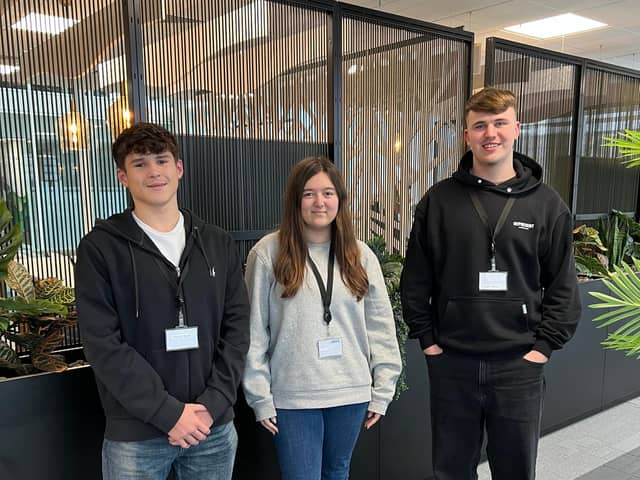 The second cohort of Fareham College T Level students to do their placement with Specsavers