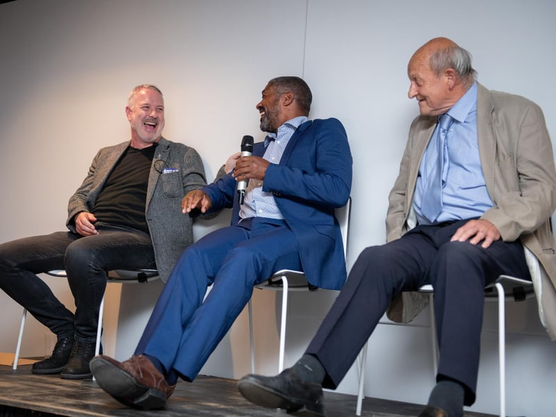 The Played Up Pompey Four book launch in Fratton Park's Victory Lounge on Friday night. Picture: Steve Reid