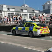 Police presence in South Parade Pier over the weekend