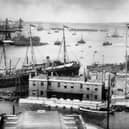 A Victorian dockyard scene