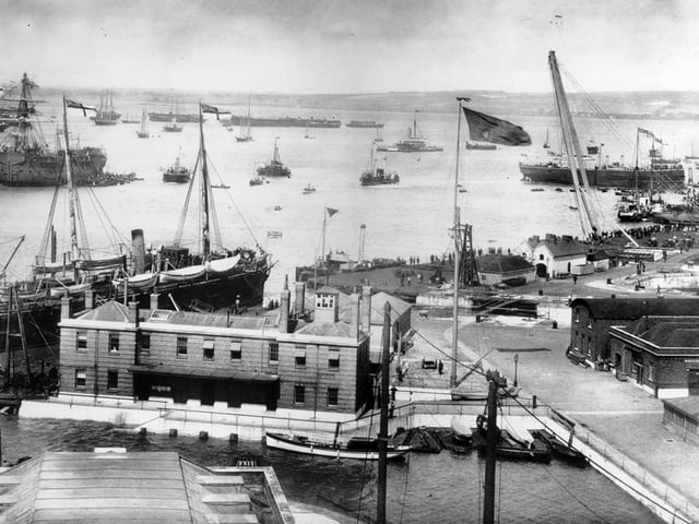A Victorian dockyard scene