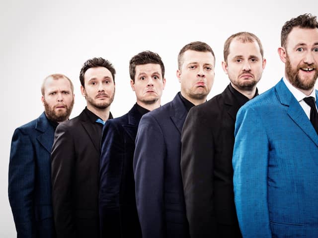 The Horne Section, with Alex Horne, right, is at Portsmouth Guildhall on December 16