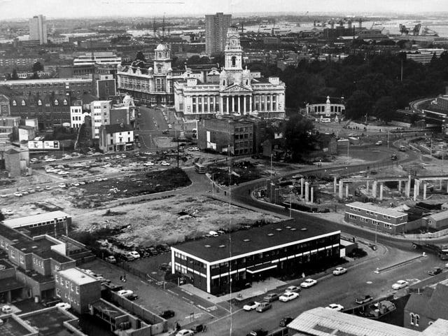 Portsmouth Guildhall and Guildhall Square undated
