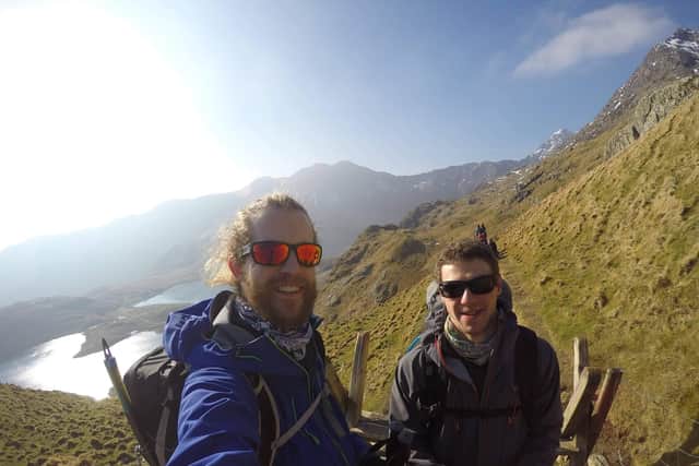 Travis Booth-Millard from Bishops Waltham and his friend Seb Tout from Cardiff, will attempt to scale the highest mountains in England, Scotland and Wales within 24 hours to raise money for the charity Samaritans.