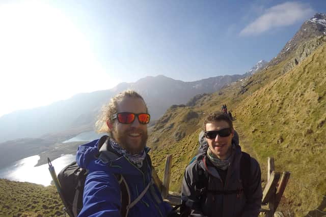 Travis Booth-Millard from Bishops Waltham and his friend Seb Tout from Cardiff, will attempt to scale the highest mountains in England, Scotland and Wales within 24 hours to raise money for the charity Samaritans.

