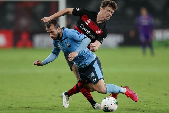 Adam Le Fondre who is now playing for Sydney FC. (Photo by Mark Metcalfe/Getty Images)