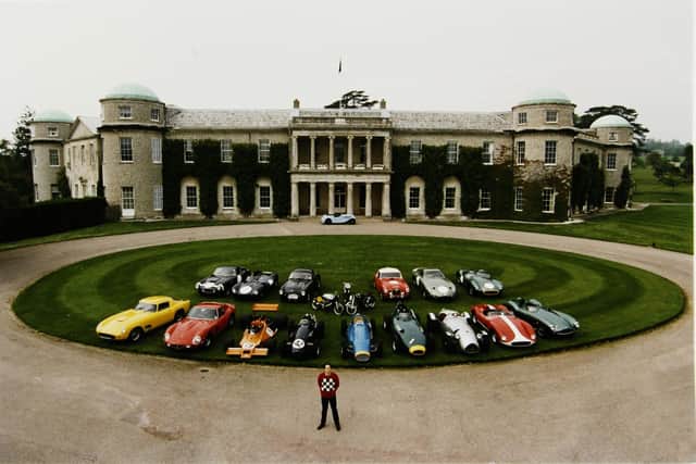 The Duke of Richmond in front of Goodwood House at the first Festival of Speed Press Day in 1993. Picture by James Bareham/Mail on Sunday