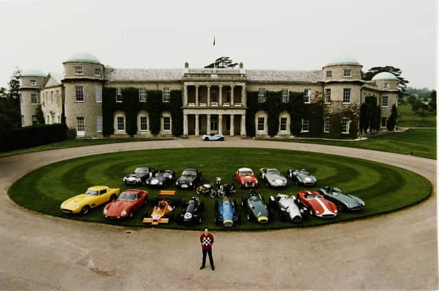 The Duke of Richmond in front of Goodwood House at the first Festival of Speed Press Day in 1993. Picture by James Bareham/Mail on Sunday