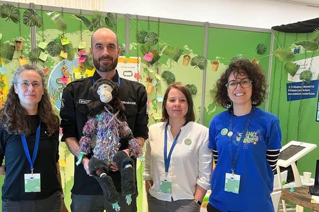 (From L-R) Dr Teresa Romero, Dr Jerome Micheletta, Dr Marine Joly, and Dr Francesca De Petrillo