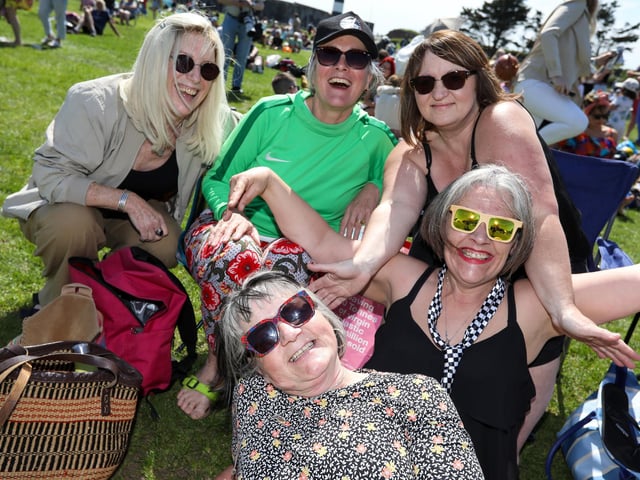 Crowds made the most of the nice weather at Live at the Bandstand. Picture: Chris Moorhouse (250524-47)