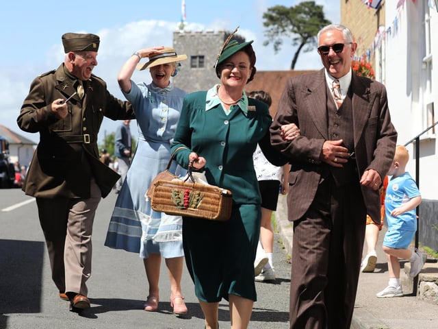 Pictured is (L-R) Colin Eaton, Kay Leigh, Frankie and Ian Ollett. Picture: Sam Stephenson.