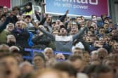 Pompey fans. Picture: Habibur Rahman