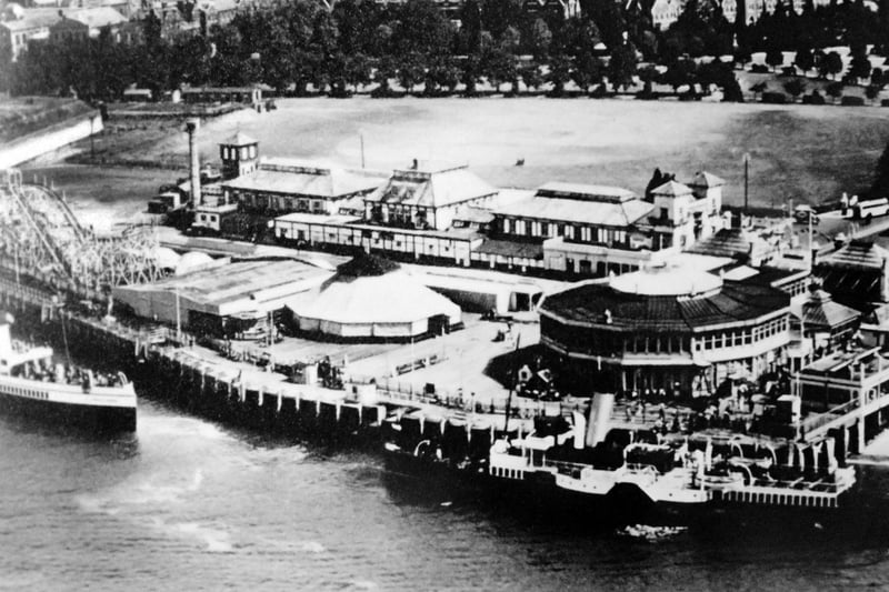 Pre-war Clarence Pier, Southsea. I have never seen an aerial view of Clarence Pier as it was before it was blitzed during World War Two.