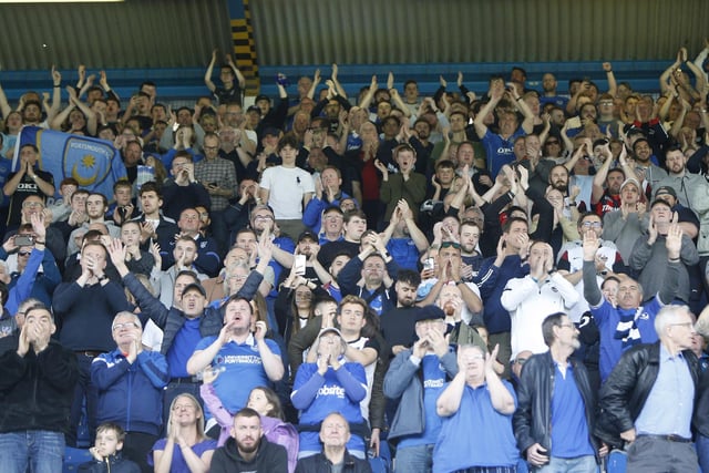 Pompey fans made themselves heard throughout the afternoon.