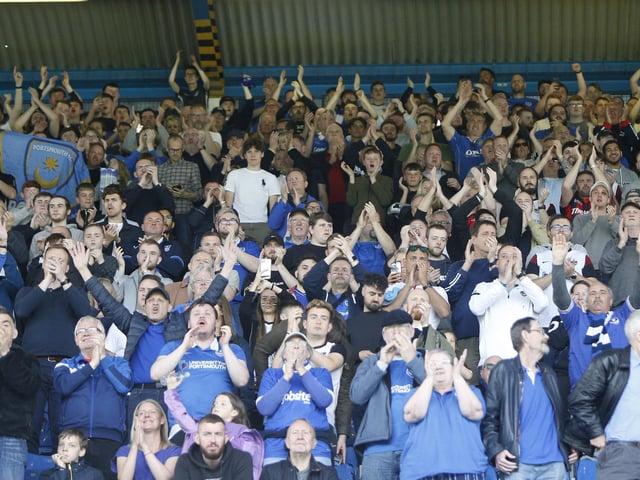 Pompey fans made themselves heard throughout the afternoon.