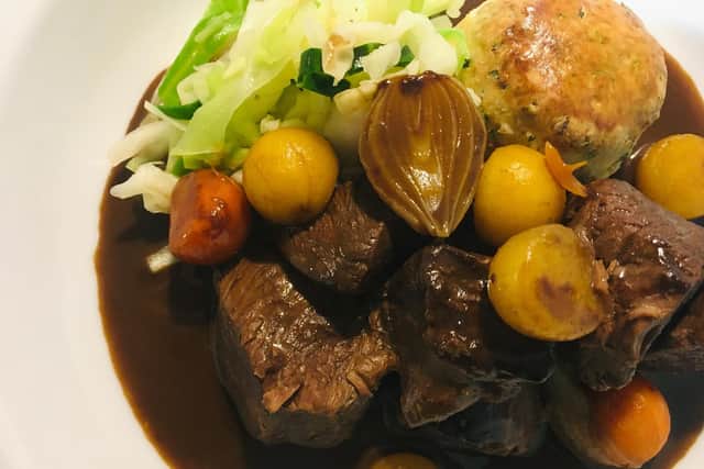 Venison stew with herb cobbler by Lawrence Murphy