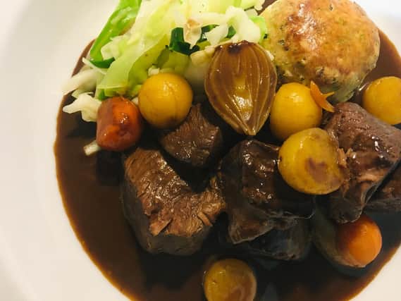 Venison stew with herb cobbler by Lawrence Murphy