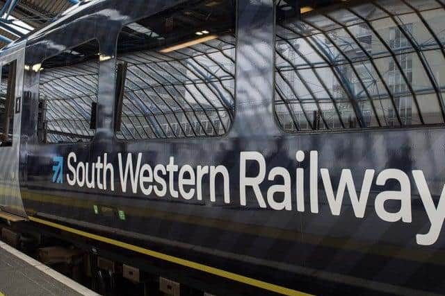 A South Western Railway train. Picture: Victoria Jones/PA Wire