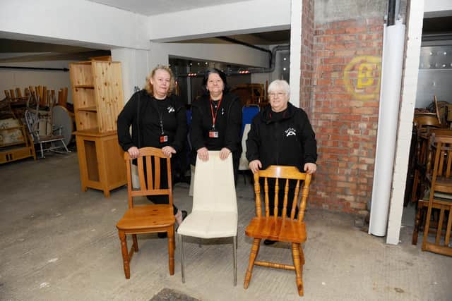 From left, Brenda Towle, treasurer and trustee, Sarah Knight, chairman, founder and trustee and Jan Bone, secretary and trustee of The Moving On Project Portsmouth.

Picture: Sarah Standing (131020-5599)