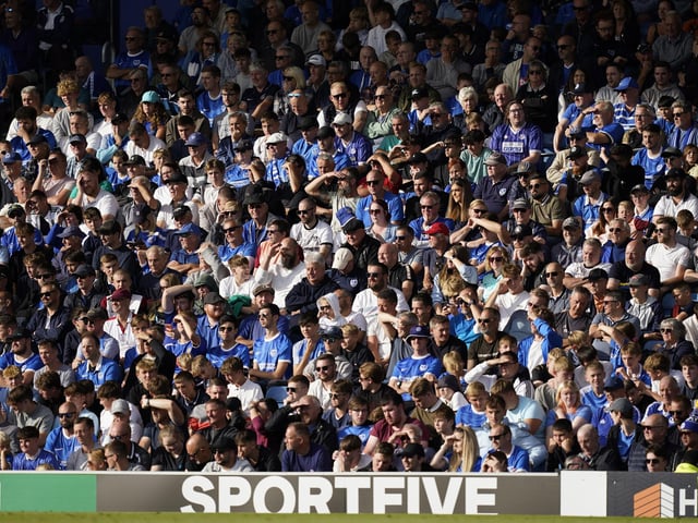 The game was Pompey's first home fixture in three weeks