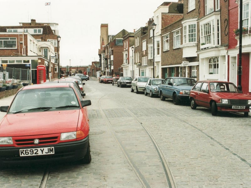 Broad Street in Old Portsmouth in March 1999