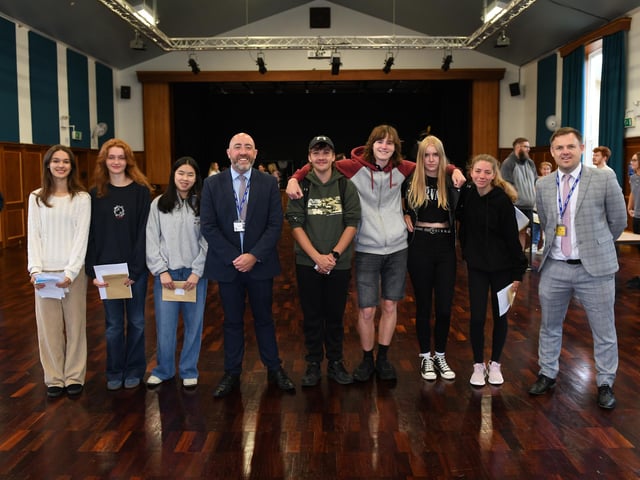 GCSE exam results day at King’s Academy Bay House in Gosport, Hampshire. Please credit: Paul Jacobs/pictureexclusive.com