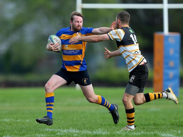Gosport & Fareham (blue/yellow) v Portsmouth. Picture: Chris Moorhouse