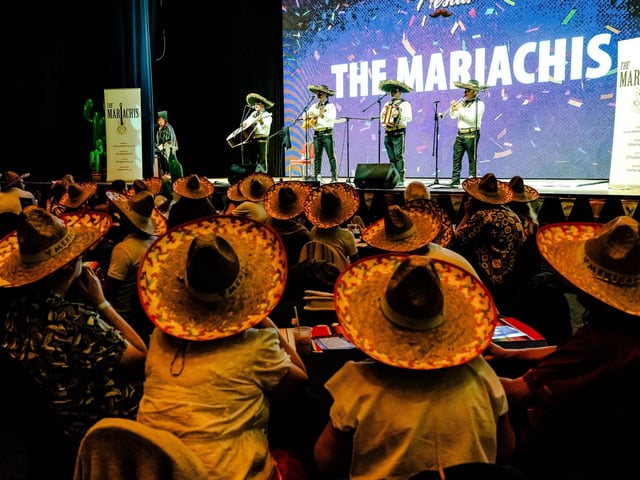 Pictured is: The Mariachis.
Picture: Keith Woodland