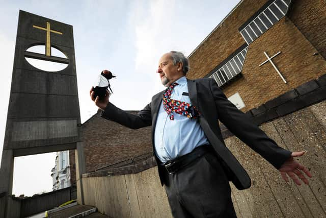 John Dean will perform comedy and poetry on Red Nose Day in the hall at St Mark's Church, Derby Road, North End. Comic Relief have told him some of the proceeds will go towards disaster relief in Ukraine. Here he delivers his poem about a fly
Picture: Chris Moorhouse (jpns 090322-40)