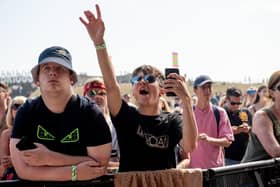 The crowd enjoying Fatherson on the Castle Stage. Picture: (250819-022)