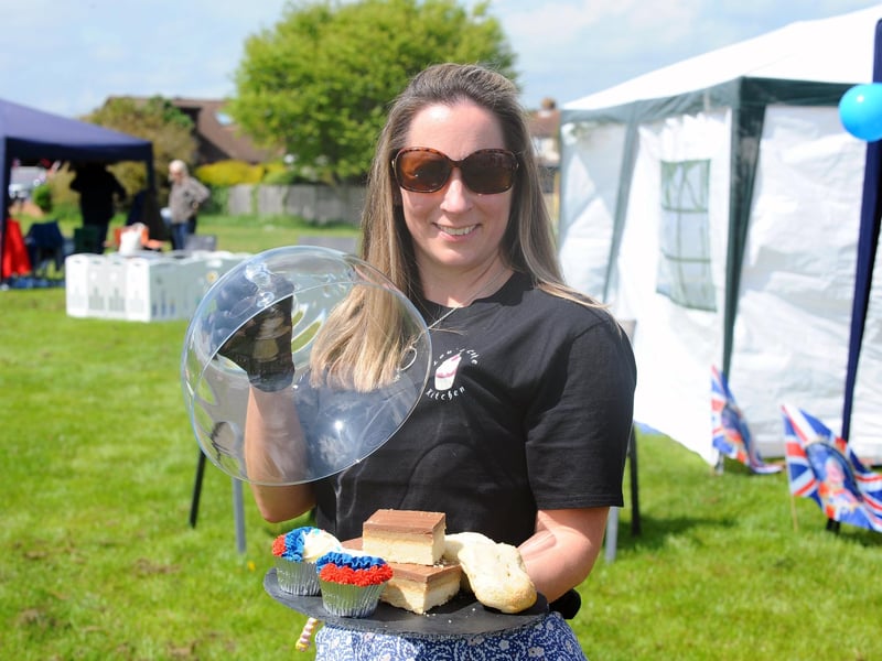 Louise Clark in Harbour View, Portchester, with some of her delicious cakes (070523-4411)