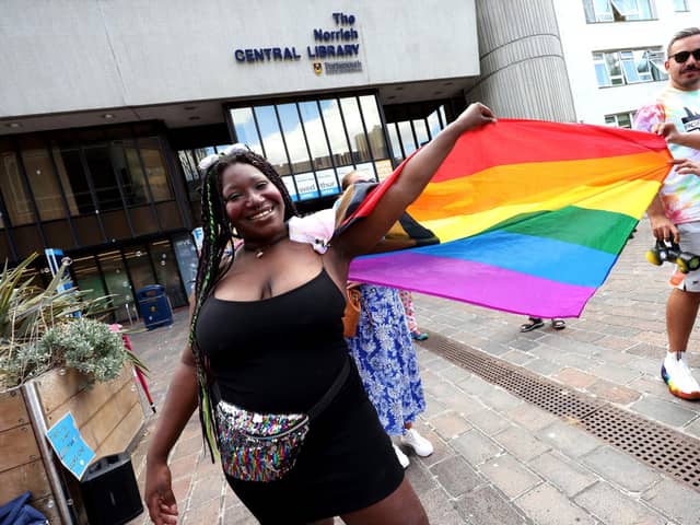 Drag Queen story time at the Central Library. Picture: Sam Stephenson