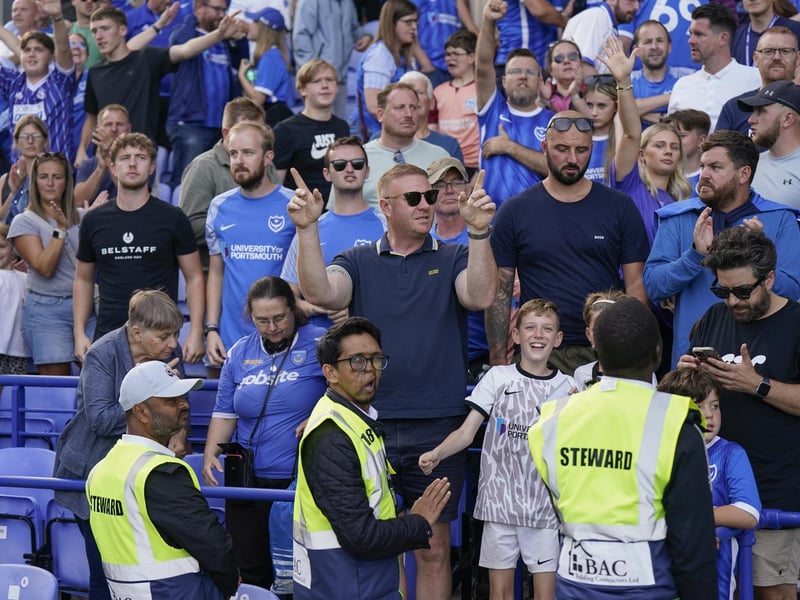 Pompey fans remained loyal despite the visitors taking an early lead
