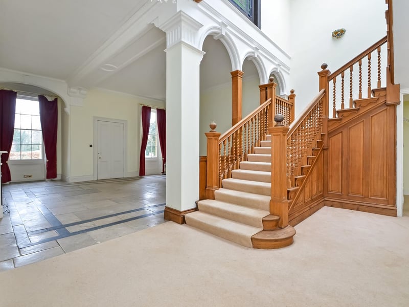 The hall and staircase