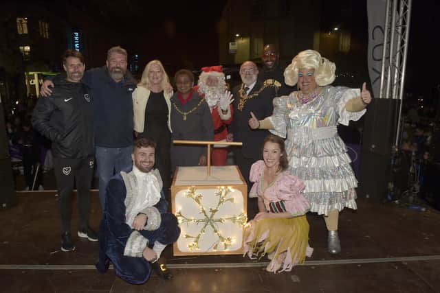 Commercial Road in Portsmouth, turned on their Christmas lights on Thursday, November 17.
Picture: Sarah Standing (171122-6639)
