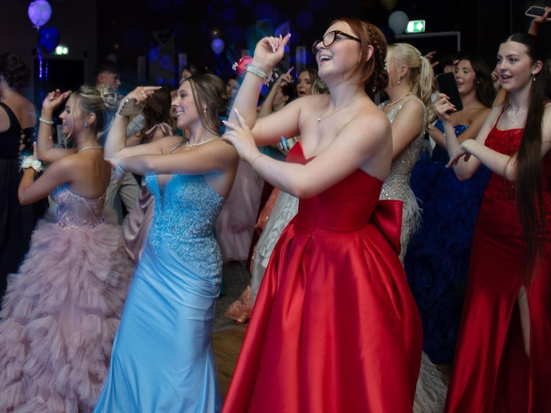 Pupils enjoying the Prom
