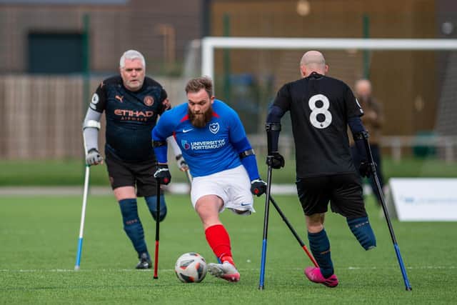 Pompey Amputees are bidding to claim an historic treble on Saturday when they face Manchester City. Picture: EAFA (England Amputee Football Association)