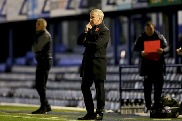 Kenny Jackett surveys Pompey's thumping 4-0 win over Northampton at Fratton Park. Picture: Robin Jones/Getty Images