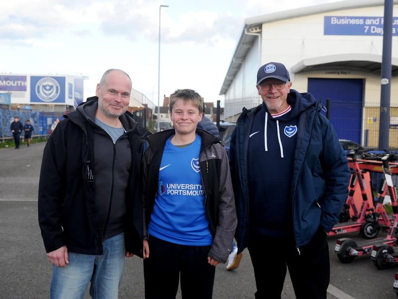 Fans in and out of the ground at Fratton Park Picture: Sarah Standing (160424-7321)