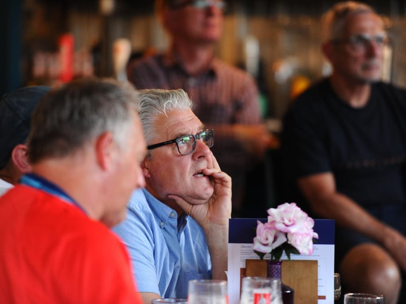 Fans at the The Shepherd's Crook Pub and Kitchen in Milton watching the game