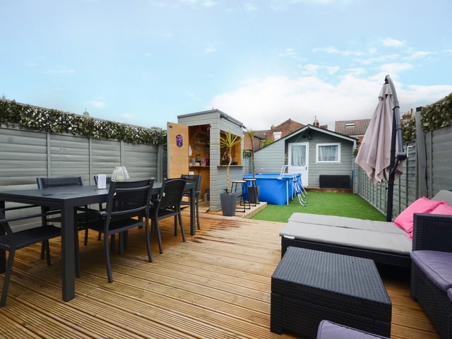 This three bedroom terraced house is on the market for £295,000. It is listed by Chinneck Shaw.