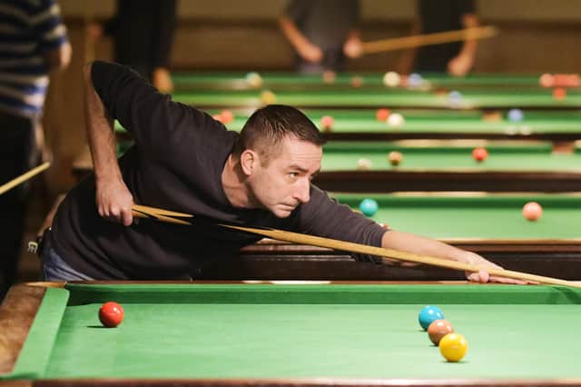 Ian Carter won two frames for Craneswater.
Picture: Neil Marshall