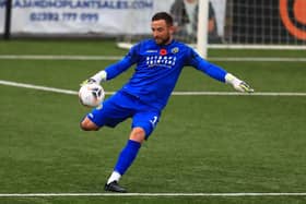 Charlie Searle kept a clean sheet on his first Hawks league appearance of the season. Picture by Dave Haines