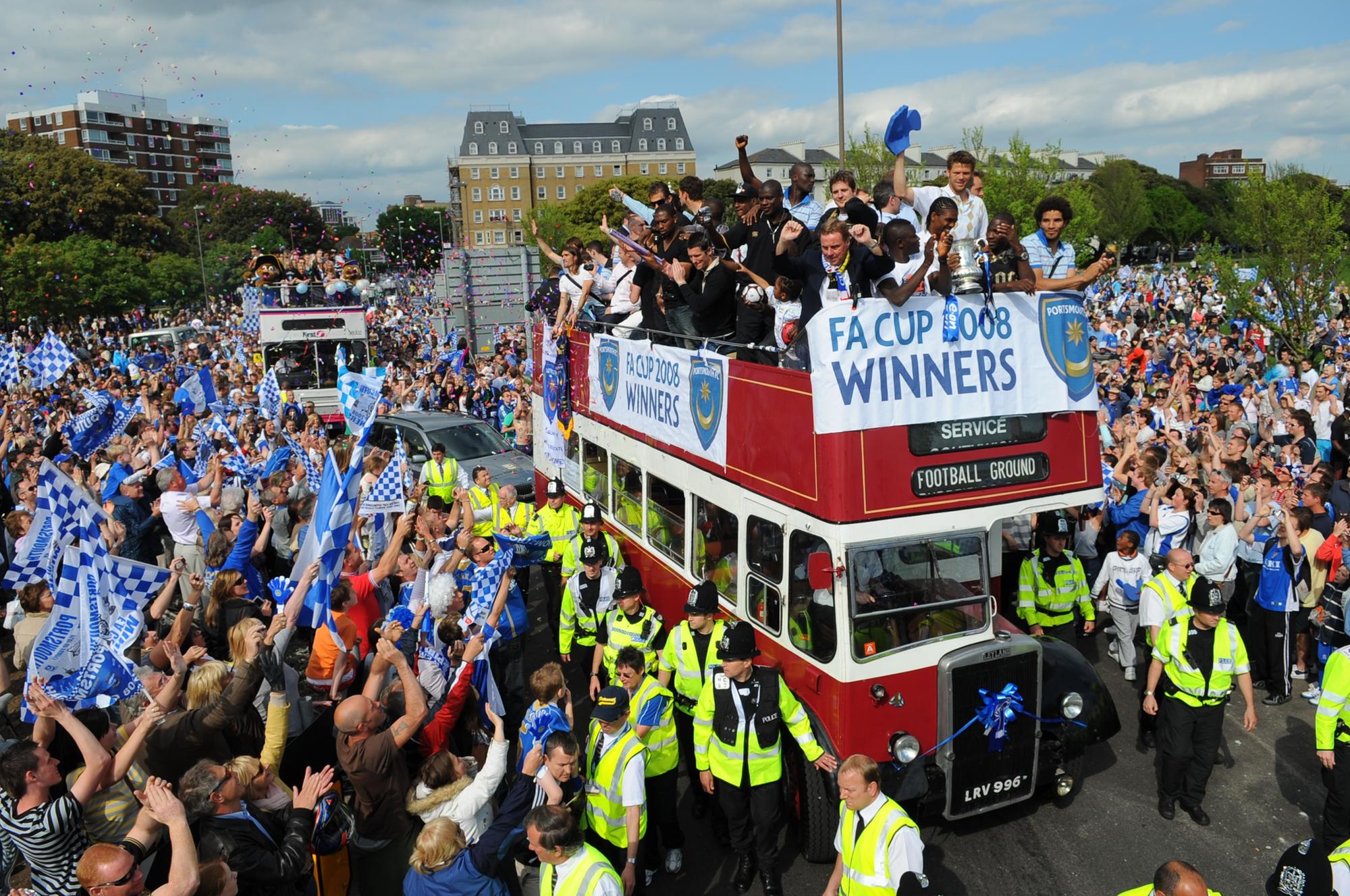Portsmouth's 2008 FA Cupwinning parade revisited with 24 great images