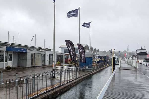 Rising water levels at Swanwick Marina, where drivers have been warned to move to higher ground.