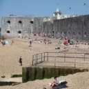 The wider Old Portsmouth area is a well-preserved glimpse into the history of our city. Pictured is Hotwalls Beach, adjacent to the studios.