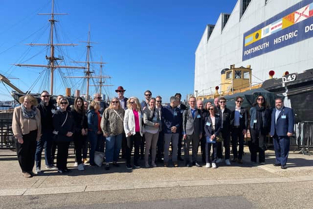 The Canadian business delegation that visited Portsmouth on Monday 7 April 2025