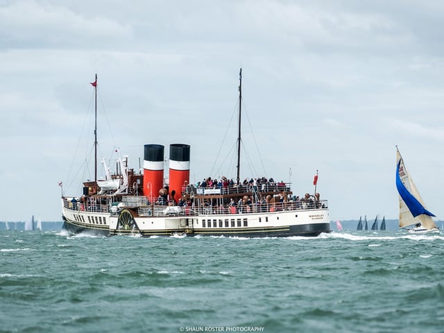 P S Waverley on passage in the Solent with passengers enjoying a day trip. Picture: Shaun Roster Photographywww.shaunroster.comInstagram: @shaunrosterTwitter: @ShaunRoster