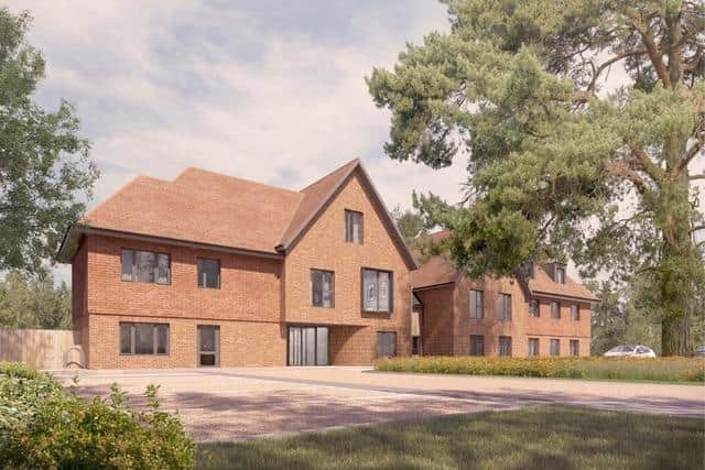 A new care home that could be built in The Avenue in Fareham