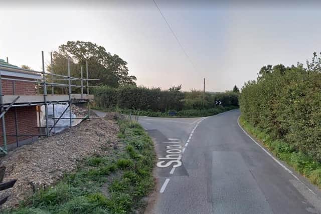 The man was searched by police on Shop Lane at 1.30am this morning. Picture: Google Street View.